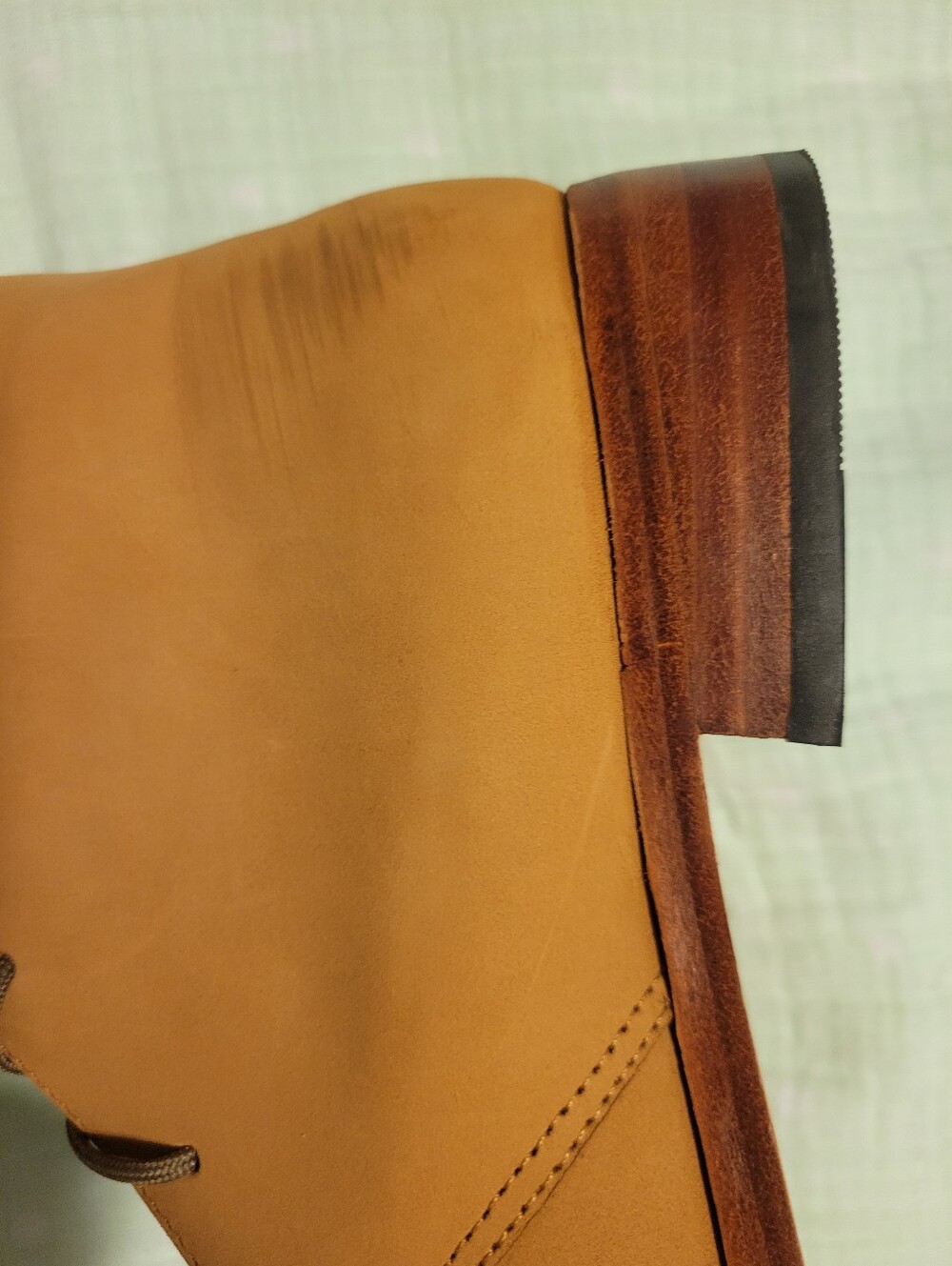 Nisolo Isa Suede Leather Lace Up Chukka Booties, Sand Suede - Size 8.5 - Picture 13 of 16